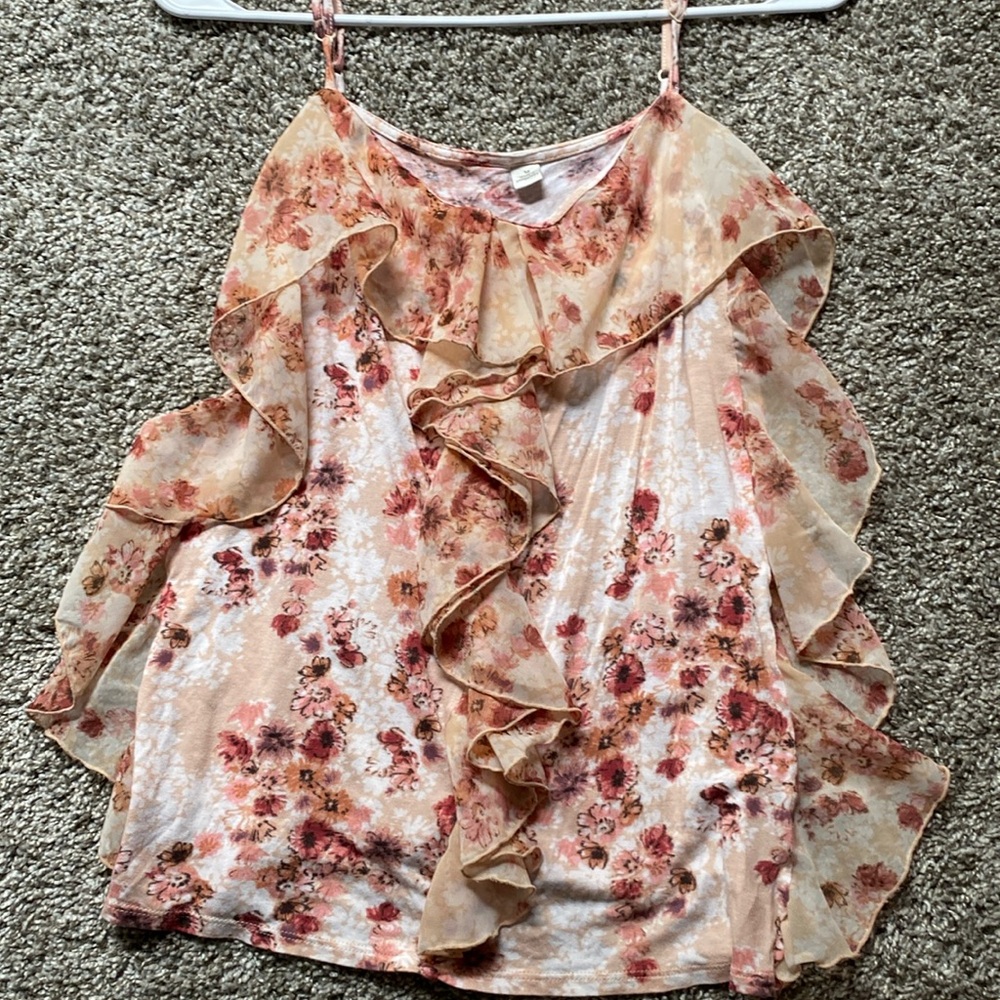 Pink floral top